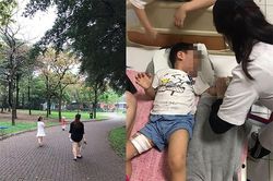 Đi dạo cùng gia đình ở công viên, bé trai 3 tuổi bị chó cắn nhập viện