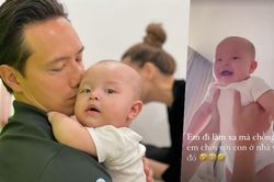 Hà Hồ 'cạn lời' với cách chơi cùng con của Kim Lý: Con trai út Leon cười mê mải, ai thấy cũng vui lòng!