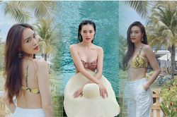 Ninh Dương Lan Ngọc 'ướt át' với bikini khoe điểm vàng cơ thể, hút hồn triệu fan