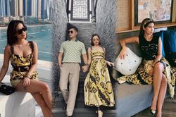 Lệ Quyên 'đụng độ' em chồng Hà Tăng với váy áo họa tiết sặc sỡ, khó phân bì ai đẹp hơn