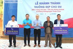 Khánh thành 2 công trình 'Trường đẹp cho em' tại xã Mường Khiêng