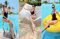 'Gái bốn con' Jennifer Phạm mặc áo tắm khoe đường cong sexy ngây ngất