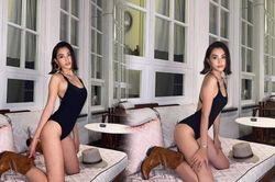 Hoa hậu Tiểu Vy quyến rũ hết nấc khi diện đồ bơi mix cùng boots da sành điệu