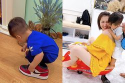 Con trai Hòa Minzy diện hàng hiệu do fan tặng, cư dân mạng xuýt xoa: 'Hưởng hết gen trội từ bố mẹ'