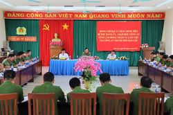 Giám đốc Công an tỉnh Lâm Đồng làm việc với Công an TP Bảo Lộc