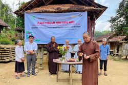 Ban Văn hóa Phật giáo TP.HCM xây dựng 20 căn nhà tình thương tại Quảng Ngãi, Quảng Nam