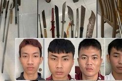 Vác hung khí đi hỗn chiến sau khi thách thức trên Facebook