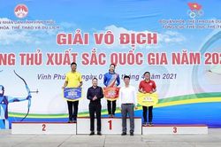 Trao thưởng giải vô địch cung thủ xuất sắc toàn quốc năm 2021
