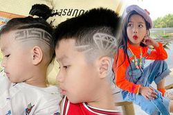 Muôn kiểu tóc độc, lạ của các con bà mẹ chịu chơi Ốc Thanh Vân