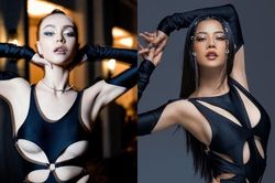 Mlee và Chi Pu đọ dáng trong bộ bodysuit cắt khoét táo bạo: Mỹ nhân nào nóng bỏng hơn?