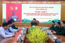Gặp mặt đội tuyển tham gia Hội thi thợ giỏi ngành Cơ khí toàn quân