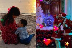 Hòa Minzy lần đầu khoe khoảnh khắc hạnh phúc cùng chồng con: Quý tử Bo để lộ một góc gương mặt kháu khỉnh