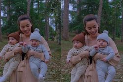 Lisa nắm tay Leon cực đáng yêu đi du lịch Đà Lạt, mẹ Hà Hồ cho diện đồ đôi cưng xỉu