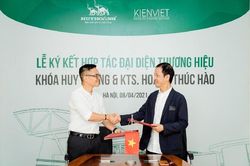 KTS Hoàng Thúc Hào trở thành đại diện thương hiệu Khóa Huy Hoàng