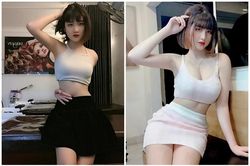 Lên báo Trung nhờ 'vòng tay chạm rốn', gái xinh bị soi 'info'