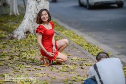 Người dân Thủ đô mê mẩn mùa lá sấu rụng