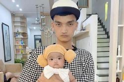 Biểu cảm hờn cả thế giới của con gái Mạc Văn Khoa khiến dân mạng không nhịn được cười