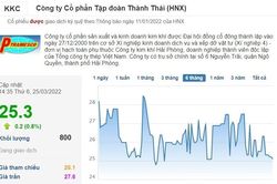Lợi nhuận giảm, Thành Thái (KKC) ngập tiền trong đầu tư chứng khoán