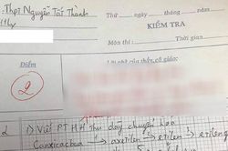 Bài kiểm tra Hóa đạt 2 điểm chẳng ai thèm đoái hoài lí do, bởi dân tình bận chú ý đến lời phê của cô giáo