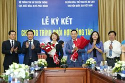 Lễ ký kết Chương trình phối hợp công tác giữa Thư viện Quốc gia Việt Nam và Cục Xuất bản, In và Phát hành