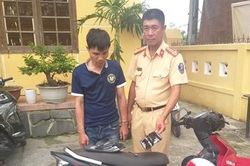 CSGT truy đuổi bắt nóng đối tượng cướp giật tài sản