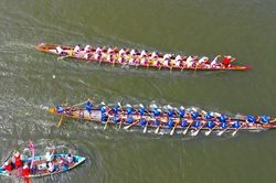 Quảng Nam: Hấp dẫn giải đua thuyền trên sông Tam Kỳ