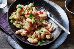 Công thức làm tôm vỏ giòn sốt muối tiêu