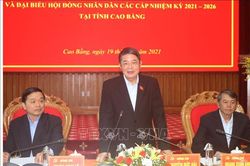 Phó Chủ tịch Quốc hội Nguyễn Đức Hải kiểm tra công tác chuẩn bị bầu cử tại Cao Bằng