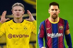 Haaland nhấn nút 'theo dõi' Messi giữa tin đồn gia nhập Barca