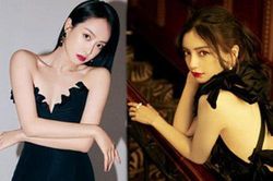 Angelababy đọ sắc Tống Thiến với đầm đen: Người lưng trần nuột nà, kẻ e ấp vòng 1