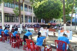 Khai mạc Cuộc thi sáng tác tranh mỹ thuật thiếu nhi thành phố Đông Hà năm 2021