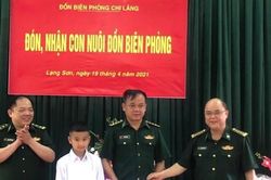 Đồn Biên phòng Chi Lăng nhận con nuôi