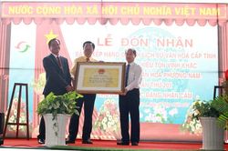 Khu du lịch Văn hóa Phương Nam đón nhận Bằng xếp hạng Di tích lịch sử - văn hóa cấp tỉnh