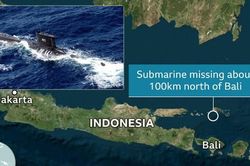 Tàu ngầm Indonesia mất tích: Sáu tàu chiến cùng tìm kiếm nhưng chưa thấy gì