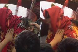 Chú rể bị xích cổ trong đám cưới nhưng lại mất chìa khóa, bạn bè giải cứu theo cách tóe lửa