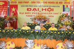 Lâm Đồng: Đại đức Thích Đồng Văn tái nhiệm chức Trưởng ban Trị sự Phật giáo huyện Bảo Lâm