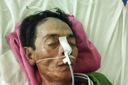Chồng sống thực vật, vợ con lao đao