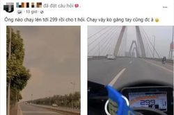 Lại xuất hiện hình ảnh xe phân khối lớn phóng 299km/h ở Hà Nội