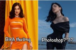 Tình trẻ chồng cũ Lệ Quyên bị soi photoshop quá đà, bóp eo quá lố như mất cả xương sườn