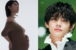 Nữ ca sĩ Hàn ngắm V BTS hàng ngày khi mang thai