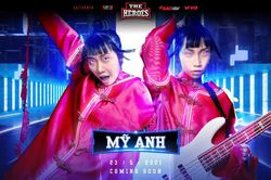 Cảm hứng trang phục của Mỹ Anh trong poster The Heroes 2021 - nàng công chúa uy quyền