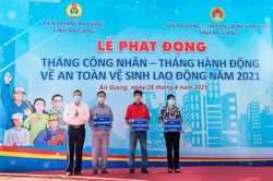 An Giang phát động Tháng Công nhân và Tháng hành động về an toàn vệ sinh lao động