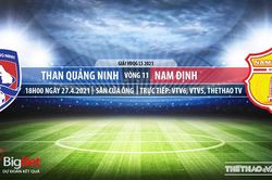 Kèo nhà cái Quảng Ninh vs Nam Định. VTV6. VTV5. Trực tiếp bóng đá Việt Nam hôm nay