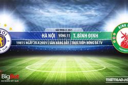 Soi kèo nhà cái Hà Nội vs Bình Định. BĐTV trực tiếp vòng 11 V-League 2021