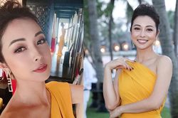 'Hoa hậu 4 con' Jennifer Phạm khoe thân hình đồng hồ cát qua gương