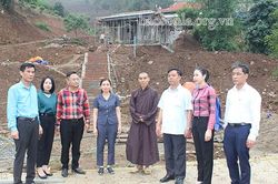 Đồng chí Phó Chủ tịch UBND tỉnh kiểm tra tiến độ xây dựng Dự án Khu tâm linh thuộc Di tích lịch sử Ngã ba Cò Nòi