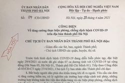 Ghi nhận 1 ca COVID-19 trong cộng đồng, Hà Nội lập tức ra công điện khẩn
