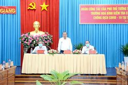 Phó Thủ tướng Trương Hòa Bình làm việc với An Giang về phòng, chống dịch COVID-19