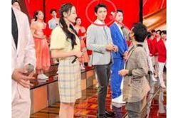 Địch Lệ Nhiệt Ba để tóc bím cực xinh đi show với Ngô Lỗi, nhà trai gây chú ý vì ánh mắt tình tứ dành cho nhà gái