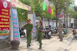 Công an cơ sở chủ động phương án bảo vệ an ninh, trật tự các điểm bầu cử